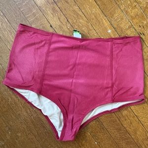 Kortni Jeane Ribbed Swim Bottoms